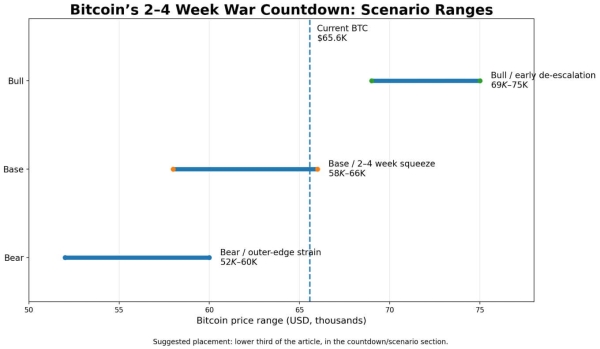 Bitcoin drops as Rubio privately signals Iran war may last weeks, locking in high oil prices1