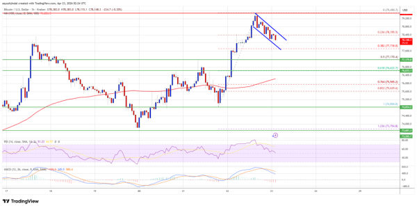 Bitcoin Price Rally Nears $80K, Dips May Draw Fresh Buyers0