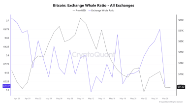 Bitcoin whale buys  million at dip – Can BTC reclaim K?