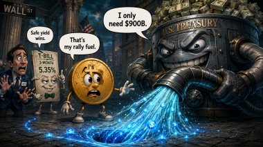A needed 0B Treasury cash rebuild could quietly drain the liquidity Bitcoin needs