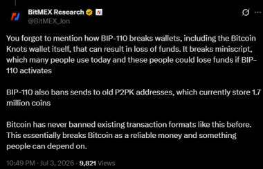 ‘Can not be censored’- Bitcoin proposal to block Ordinals wins under 1% support