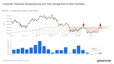 Corporate treasuries bought just 5,900 bitcoin in 3 months. Other demand signals look weak, too.