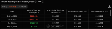Bitcoin Price Analysis: BTC Holds K as ETF Outflows Hit M