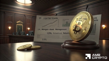 Bitcoin to beat stocks and gold? JPMorgan’s 10% forecast has a catch