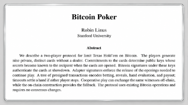 Satoshi's Abandoned Poker Experiment Returns With a Bitcoin Twist